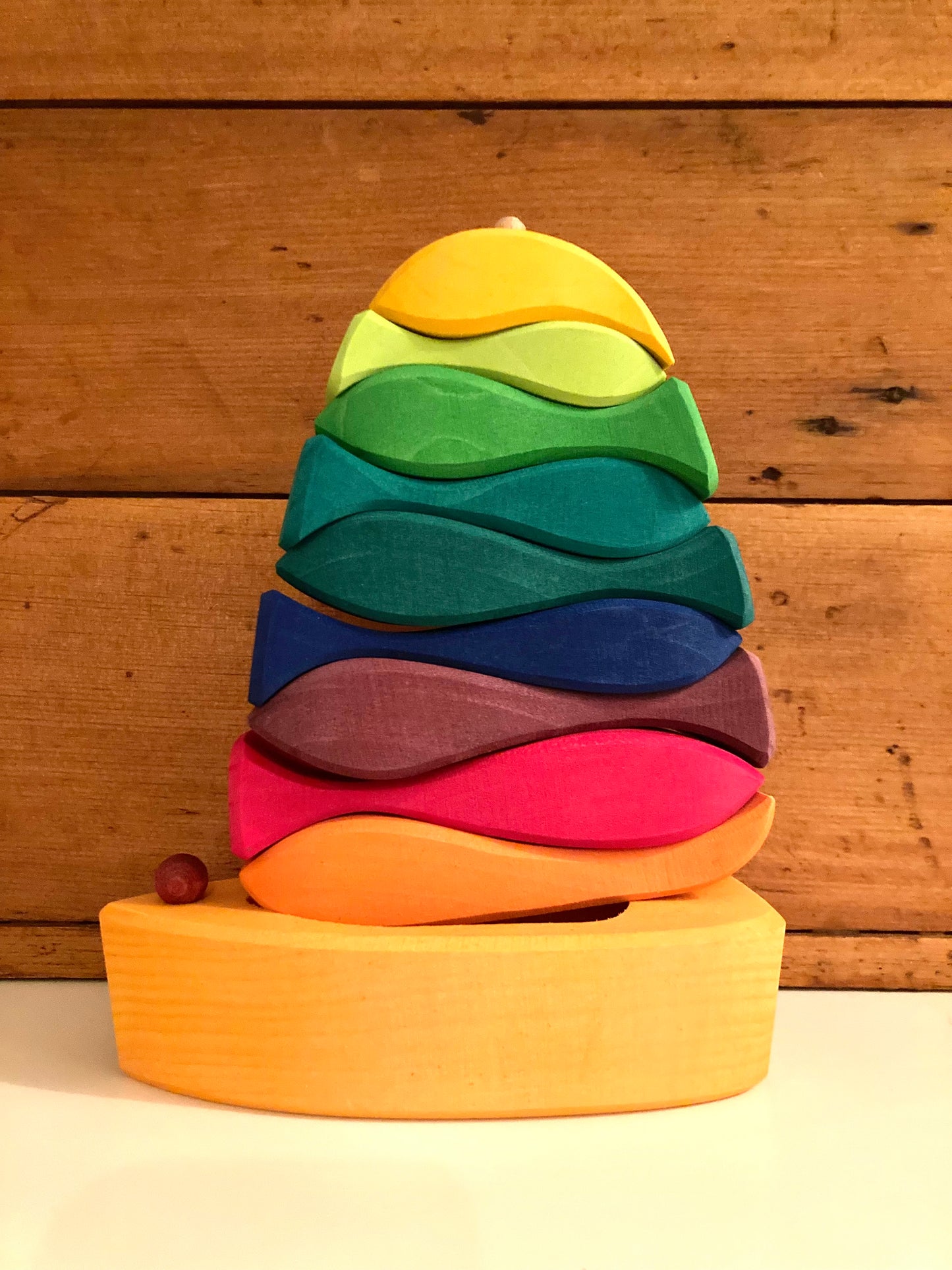 Wooden Puzzle Toy - STACKING FISH