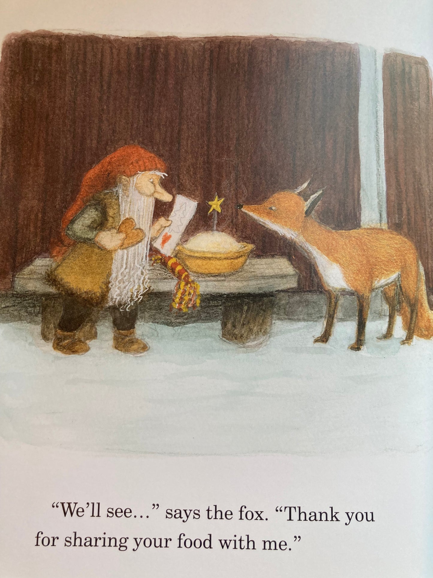 Livre d'images pour enfants - LE TOMTEN ET LE RENARD