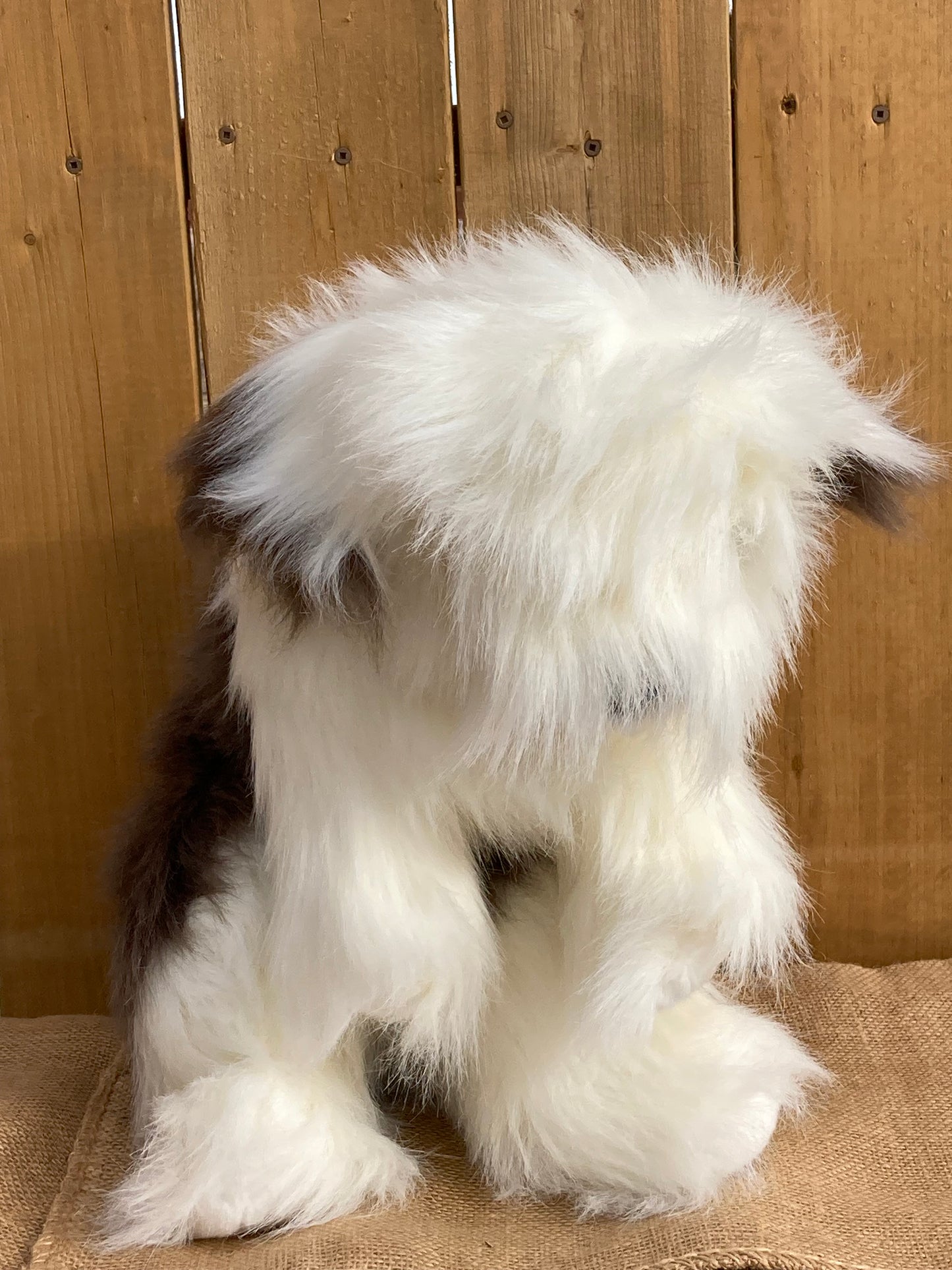 Soft Puppet Pet - OLD ENGLISH SHEEPDOG Hand Puppet (Large)