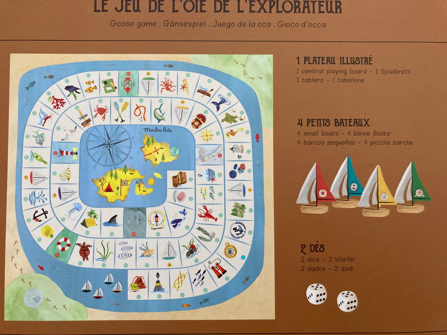 Coffret de jeu de société - EXPLORATIONS