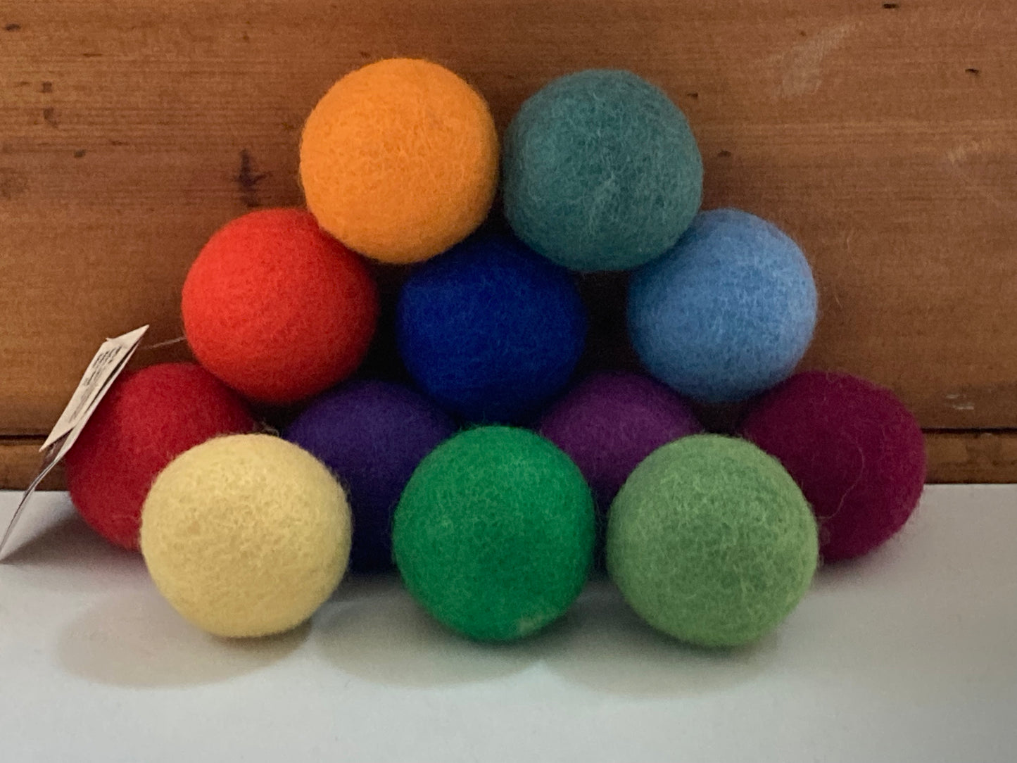Wool Felted Toy - RAINBOW FELT BALLS in 12 colours!!
