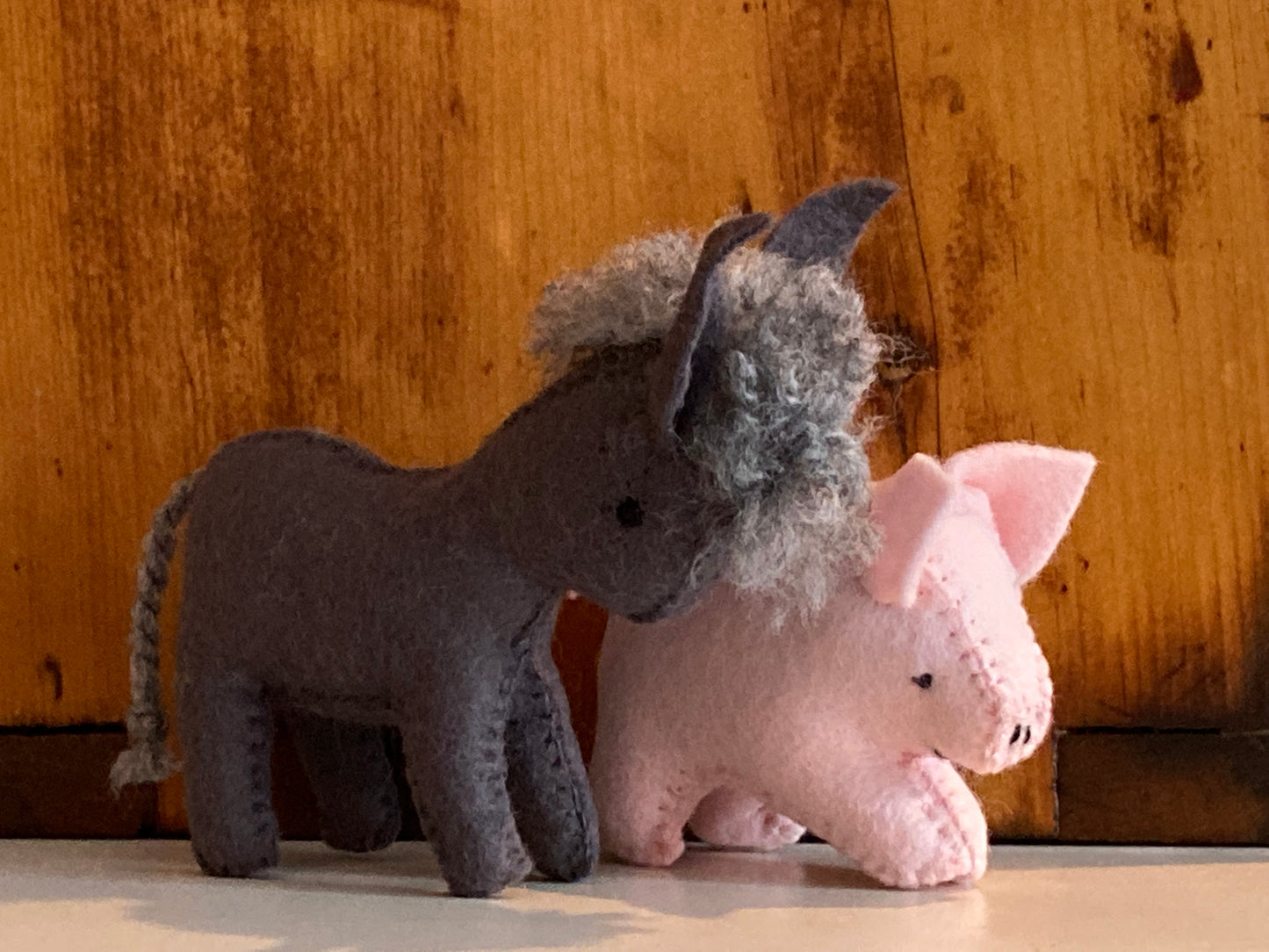 Dollhouse Soft Toy - FELT PINK PIG
