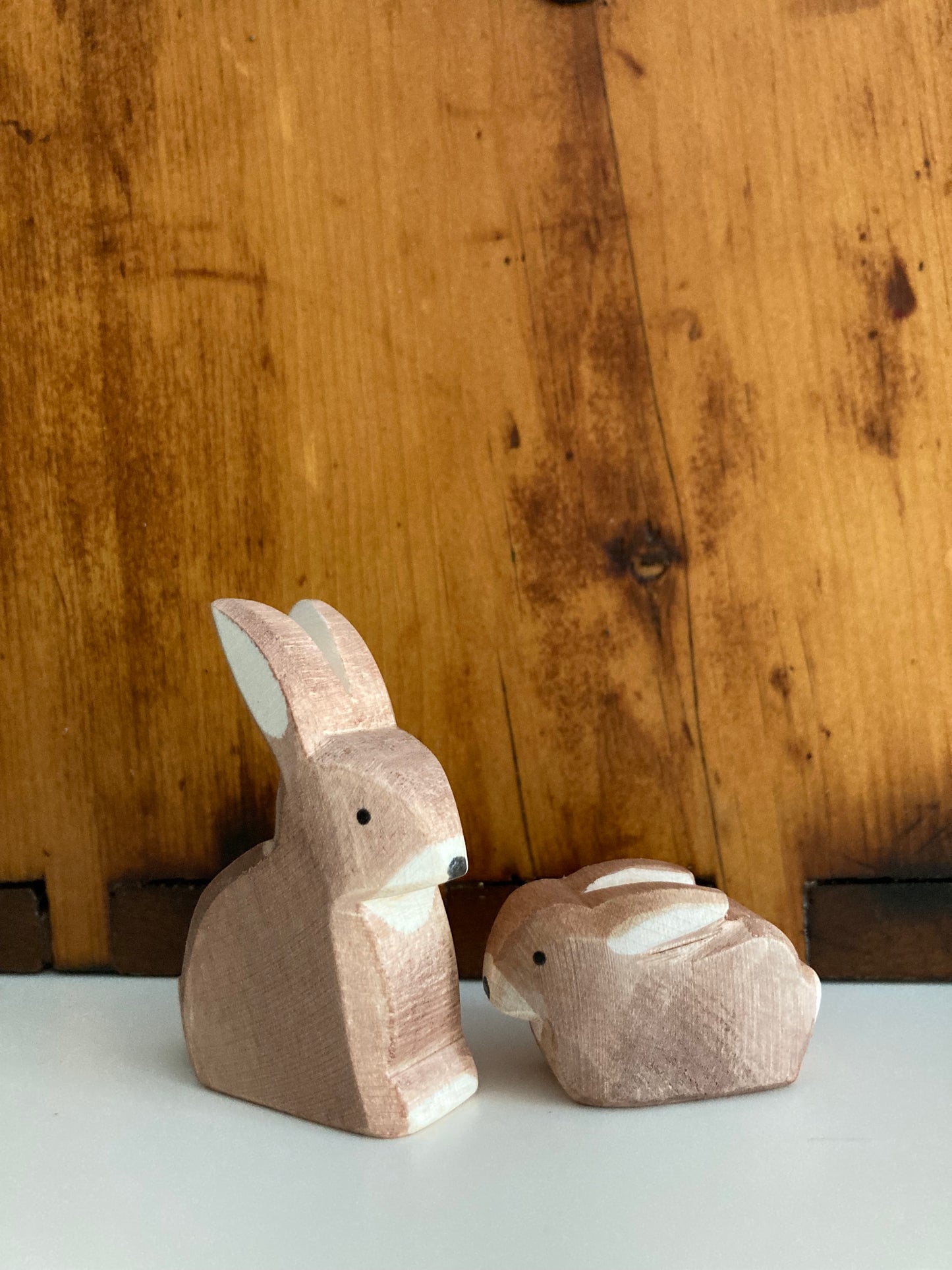 Wooden Dollhouse Play - RABBIT, sitting