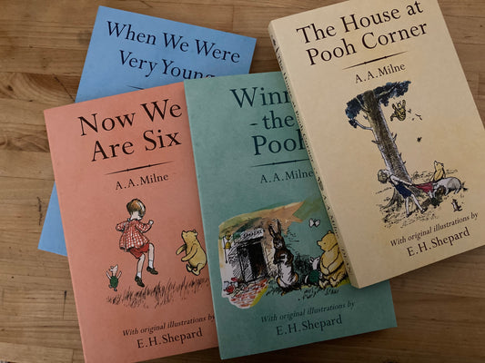 Chapter Book for Young Readers - WINNIE the POOH COLLECTION, All 4 Books by AA MILNE