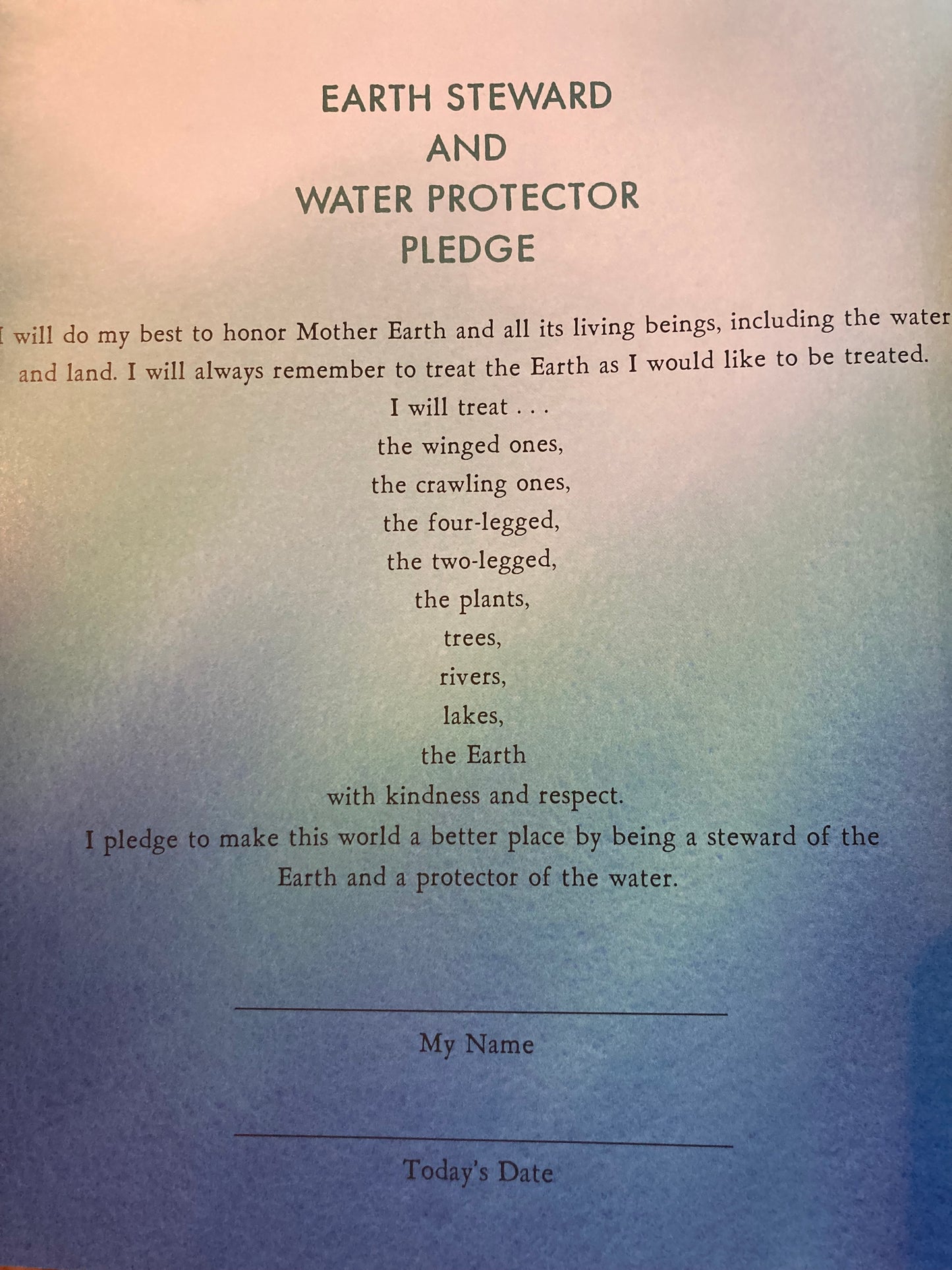 Children’s Picture Book - WE ARE WATER PROTECTORS