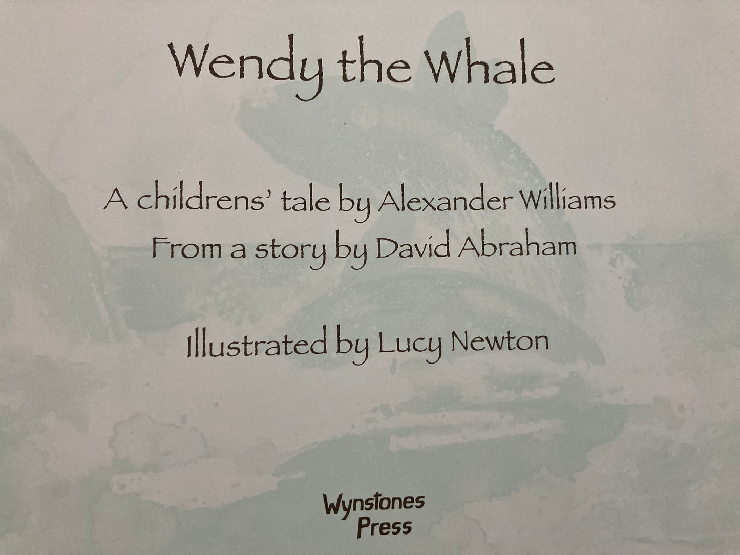 Livre d'images éducatif pour enfants - WENDY LA BALEINE