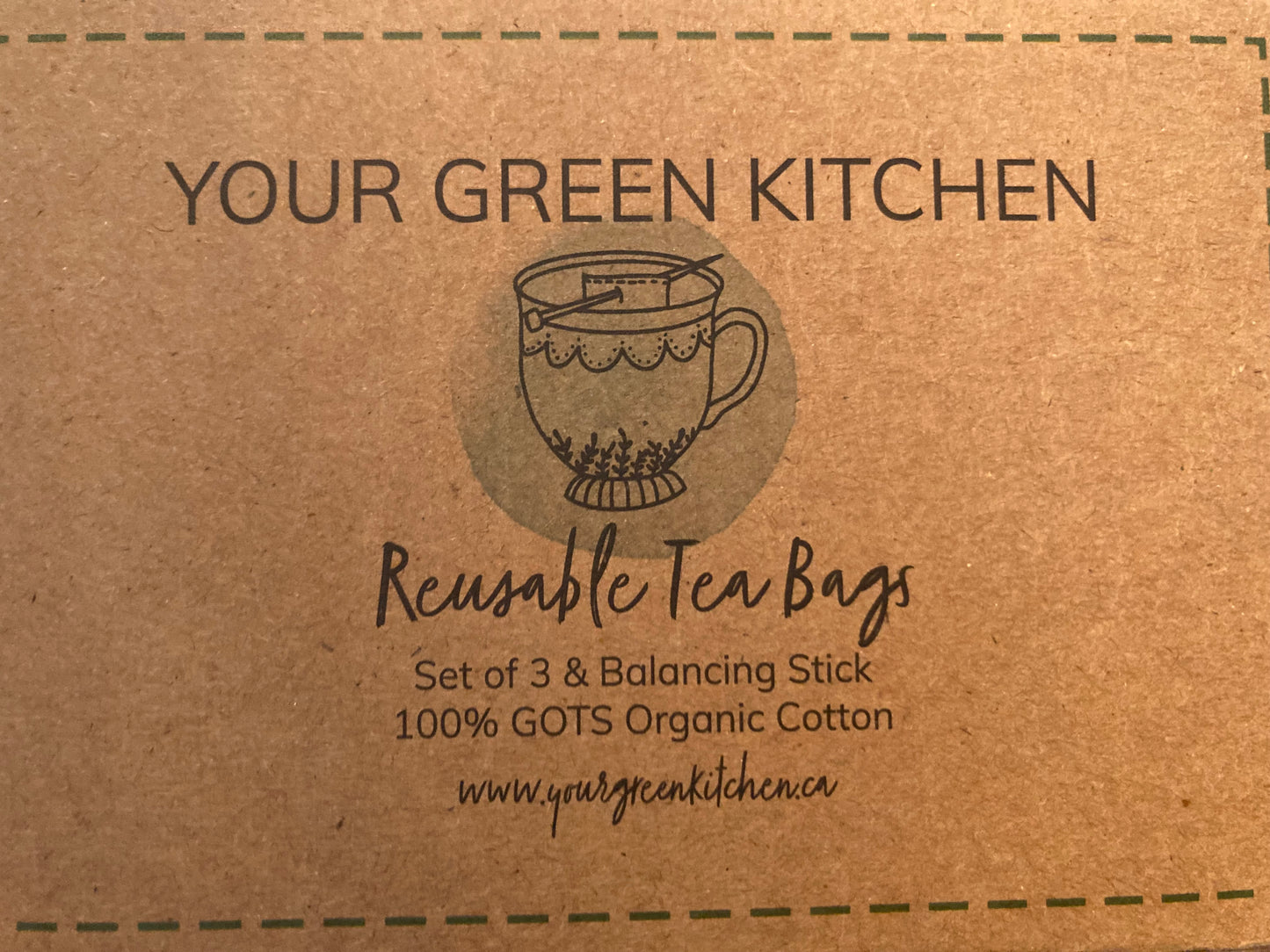 EcoHome - REUSABLE TEA BAGS in Organic Cotton