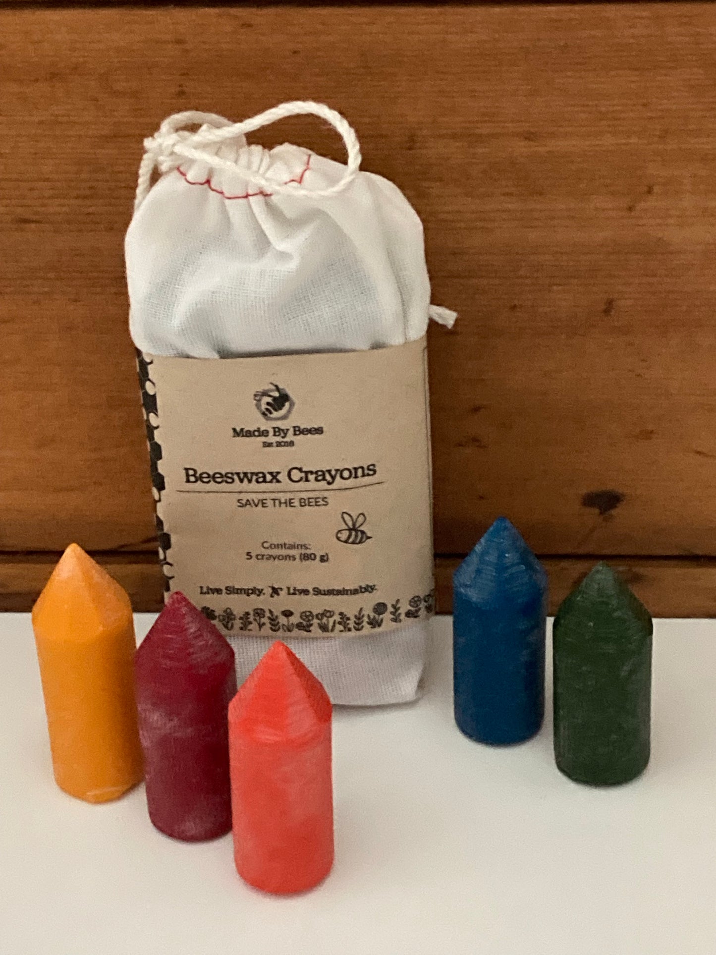 BEESWAX CRAYONS, Art - for Little Hands, 5 colours!