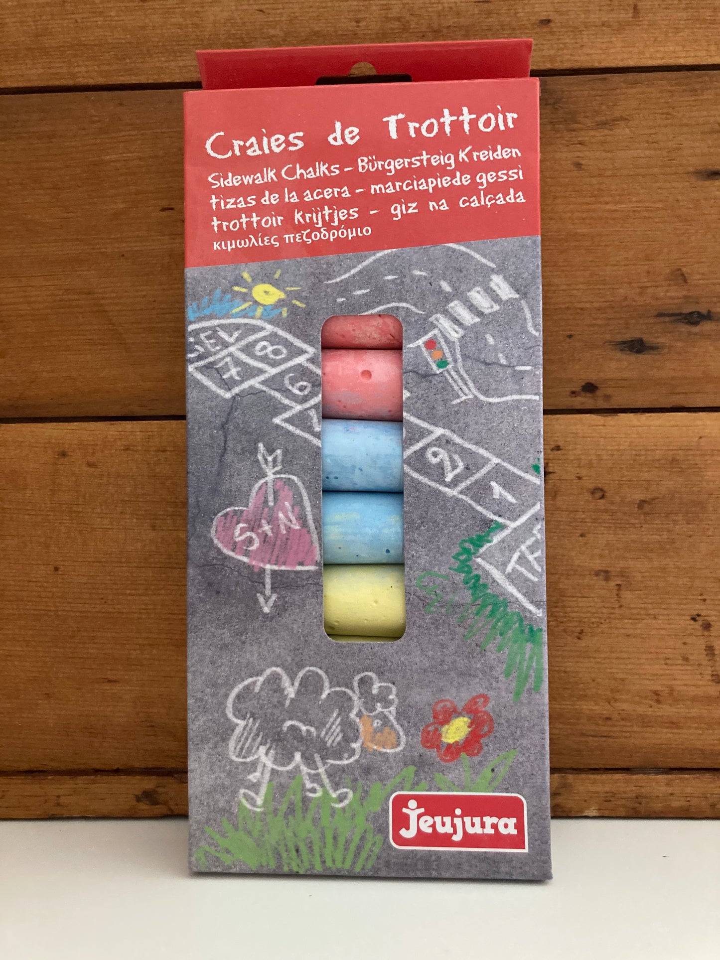 CHALK SET for Sidewalk - Art, 10 pieces, 5 colours!