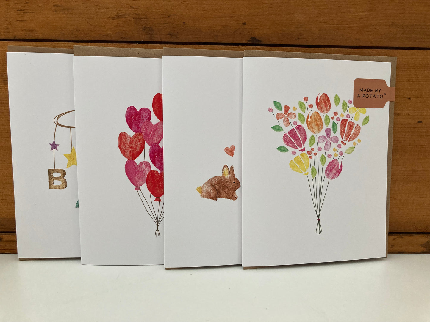Greeting Cards - By a Potato BUNNY BABY LOVE
