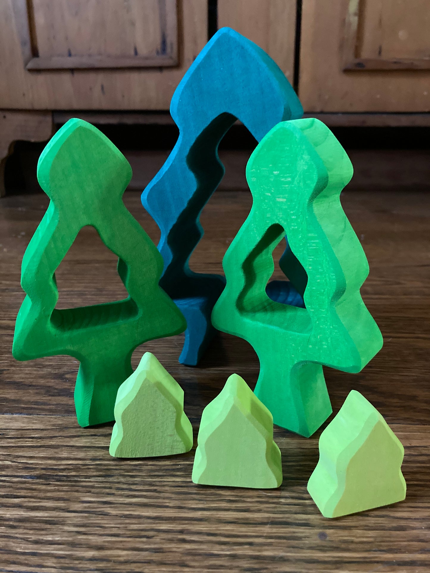 Wooden Dollhouse Play - PINE FIR TREE PUZZLE