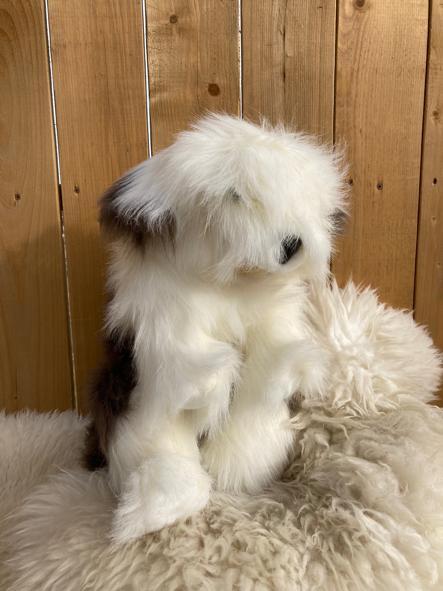 Soft Puppet Pet - OLD ENGLISH SHEEPDOG Hand Puppet (Large)