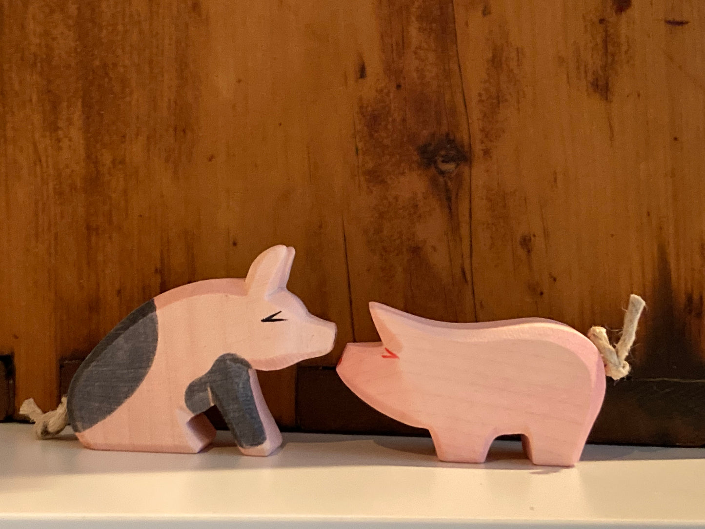 Wooden Dollhouse Play - SPOTTED LITTLE PIGLET