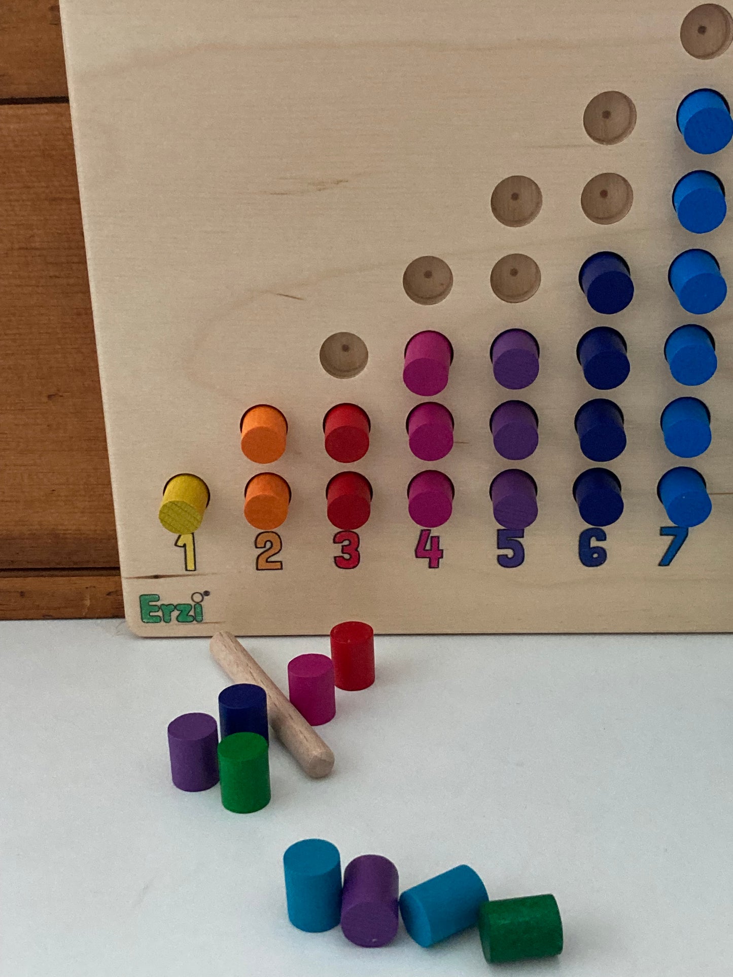 Educational Wooden Set - COUNTING BOARD with 55 Counters!