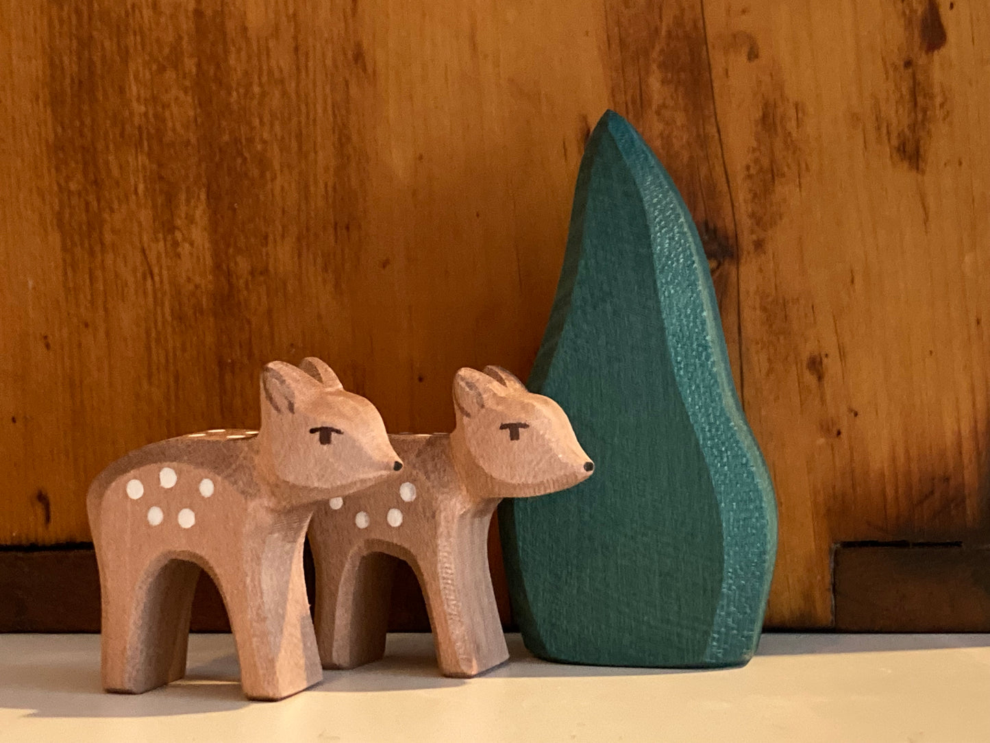 Wooden Dollhouse Play - DEER, BABY FAWN