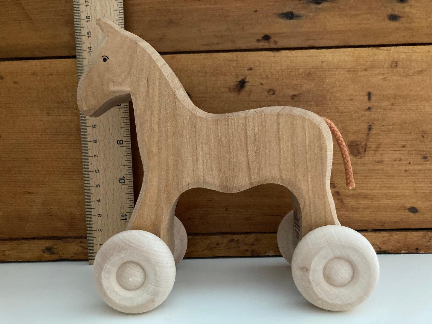 Jouet en bois, bébé - ROLL-a-LONG HORSE