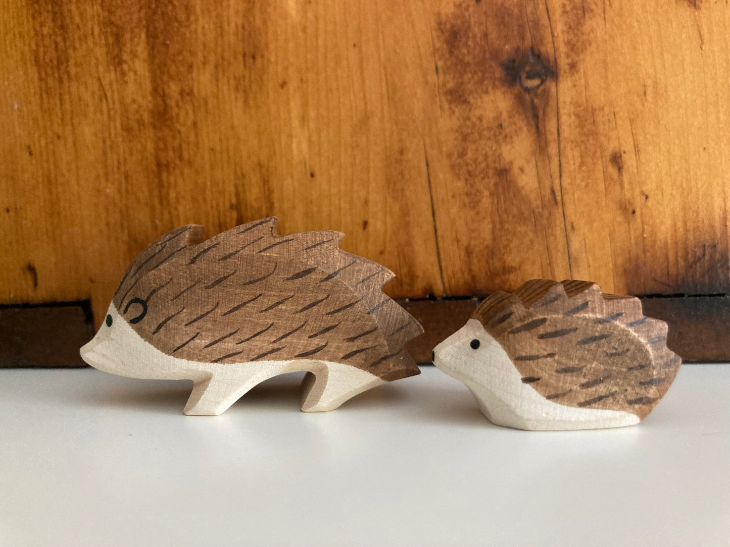 Wooden Dollhouse Play - HEDGEHOGS