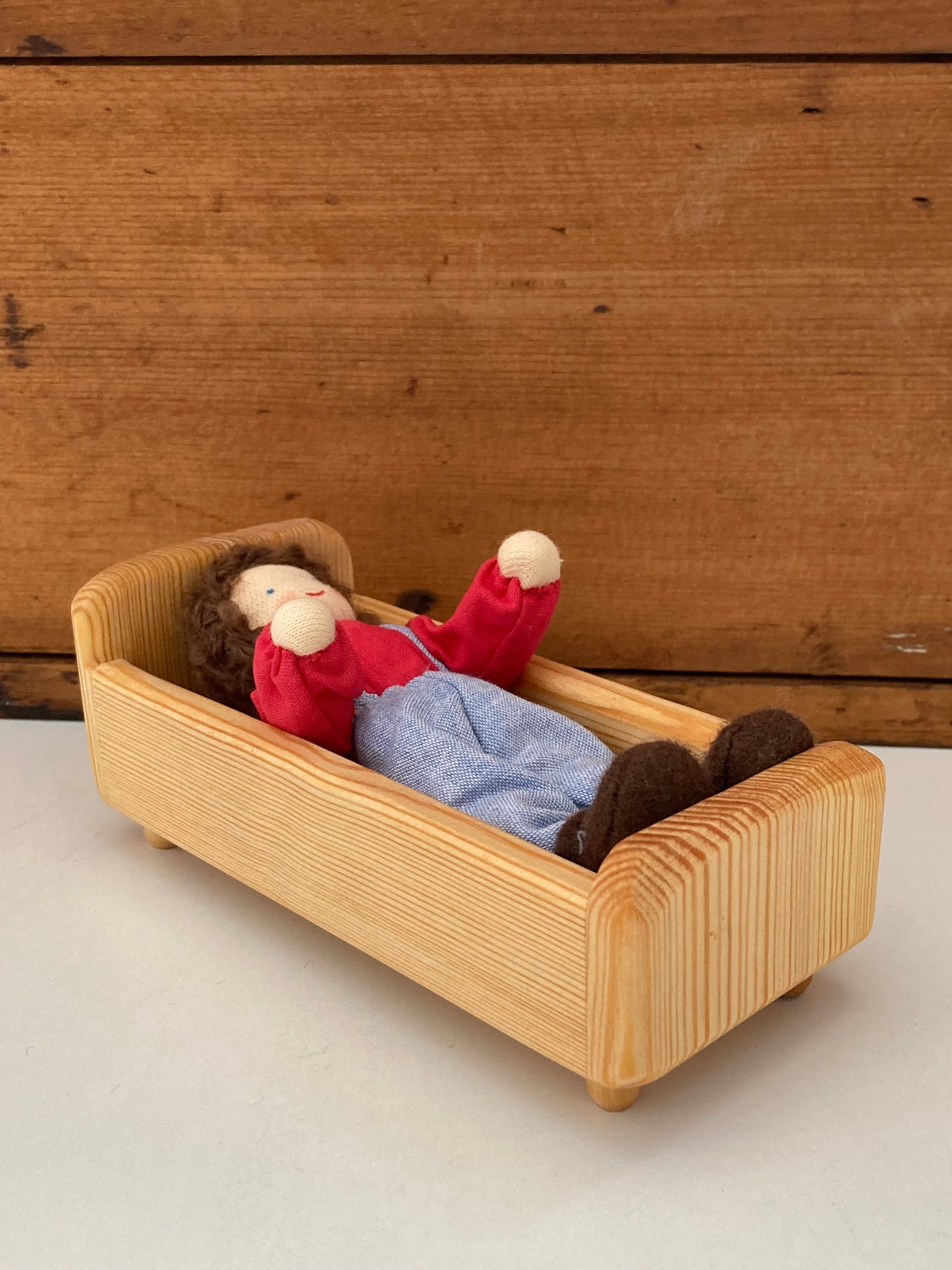 Meubles de maison de poupée en bois - LIT DE POUPÉE Debresk