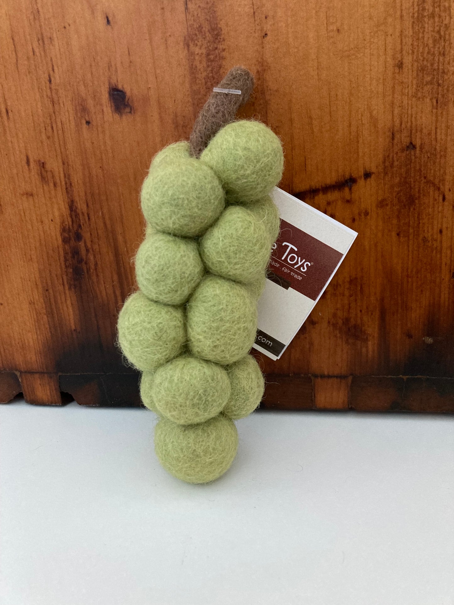 Kitchen Play Food - Felted GREEN GRAPES