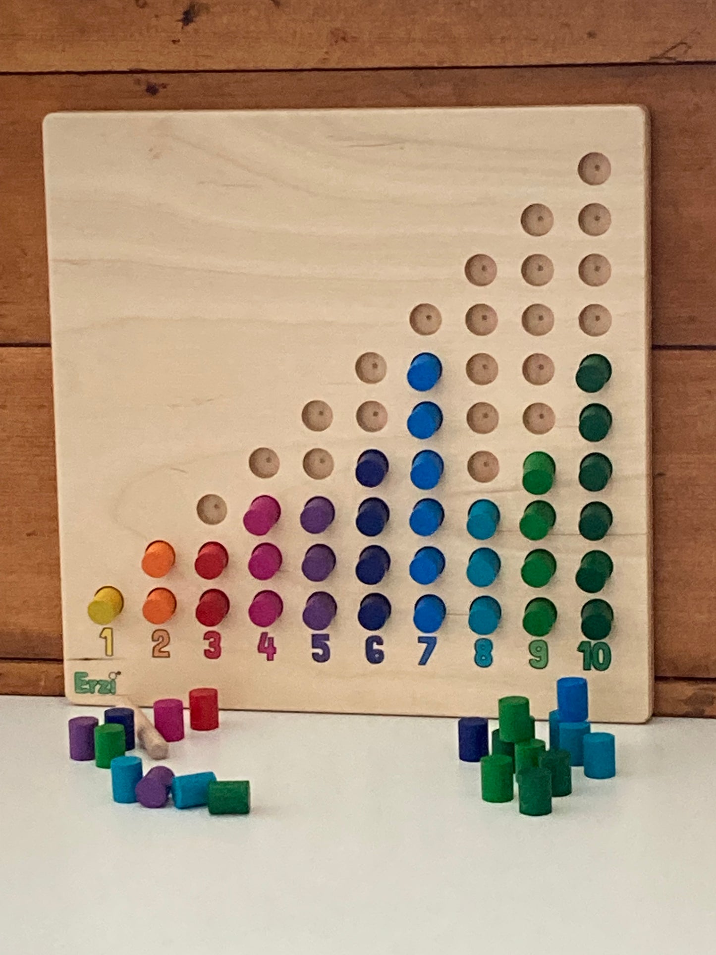 Educational Wooden Set - COUNTING BOARD with 55 Counters!