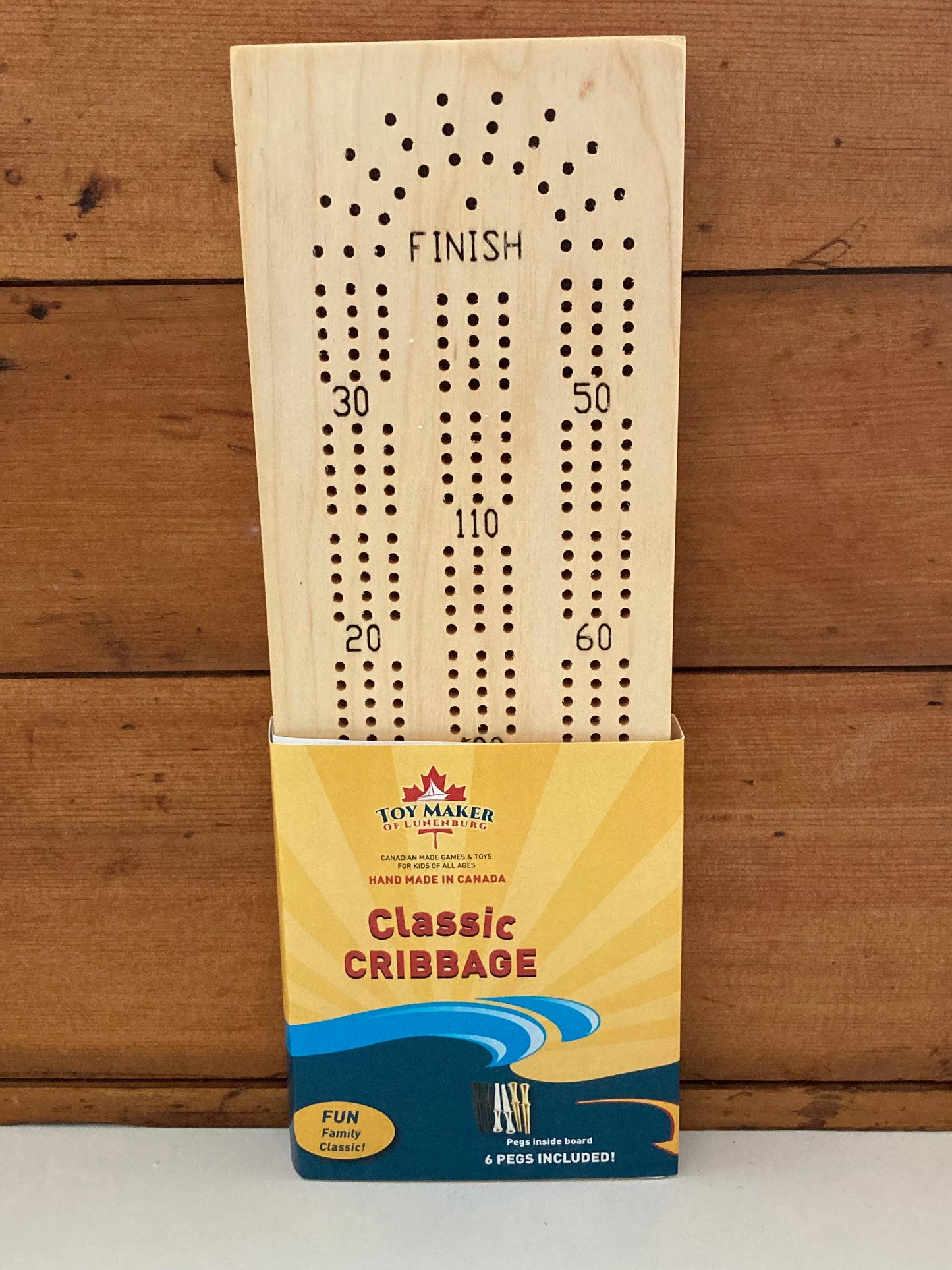 Wooden Family Game Set - CRIBBAGE, Board & Deck of Cards - 2 choices!