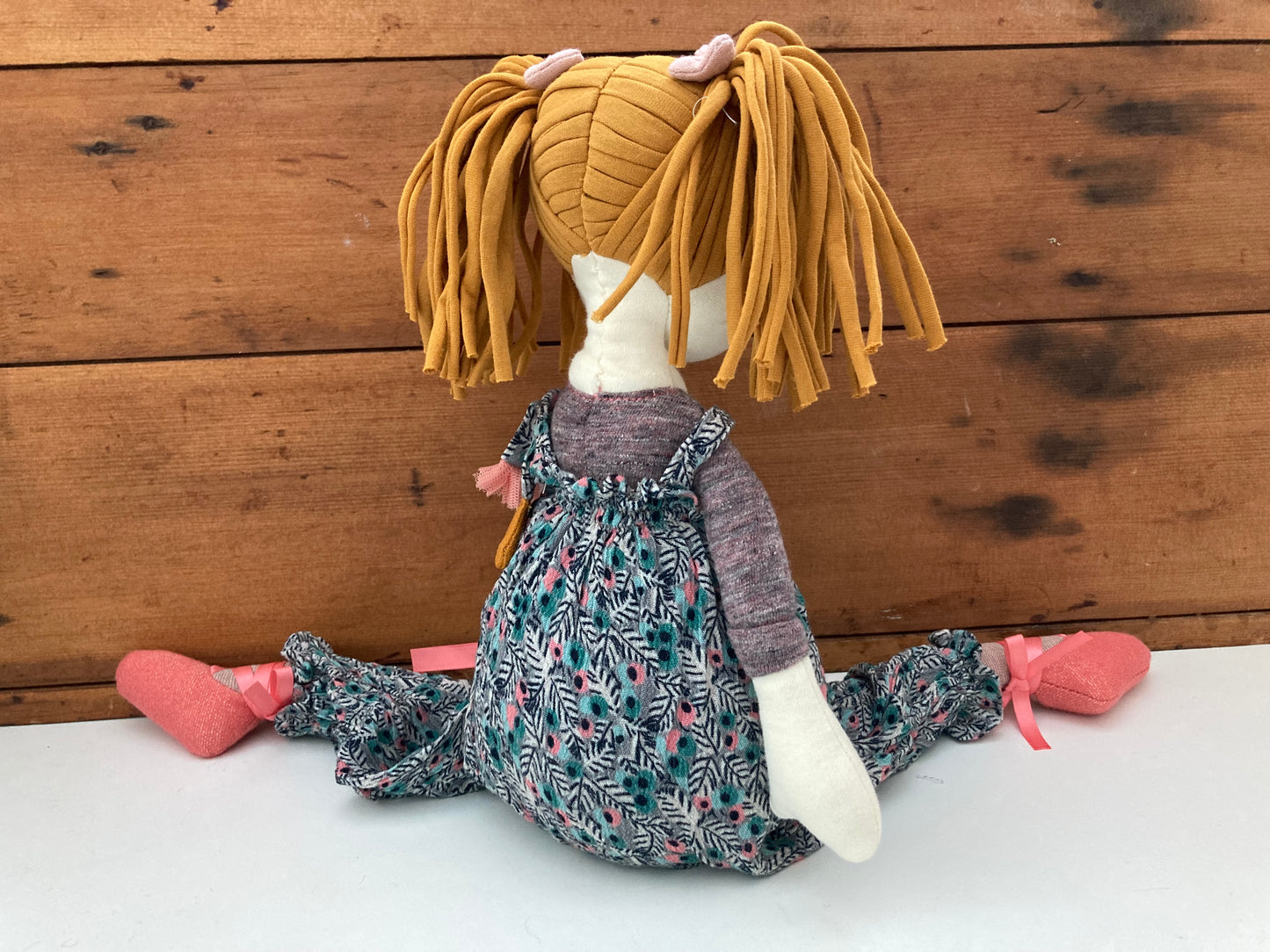 Soft Doll - RAG DOLL, in overalls (18inches)