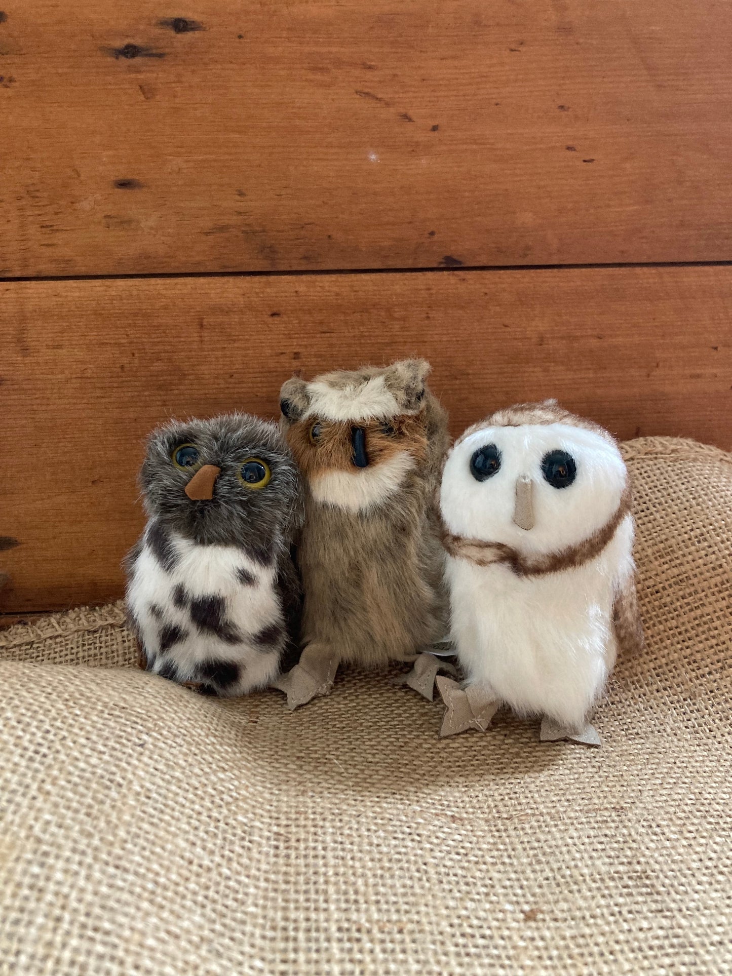 Soft Toy Finger Puppet - GREAT HORNED OWL