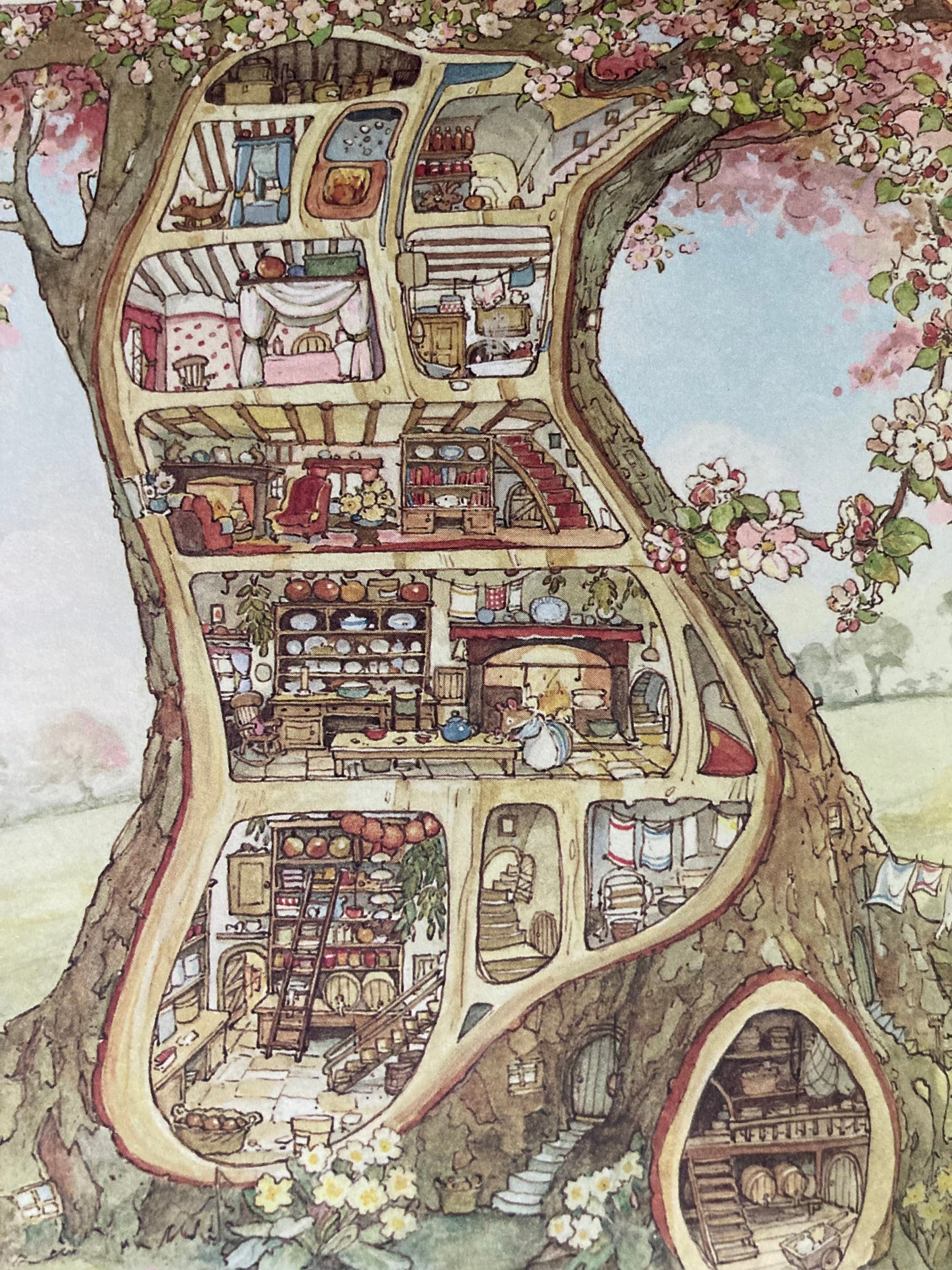 Children's Picture Book - SPRING STORY of THE MICE OF BRAMBLY HEDGE