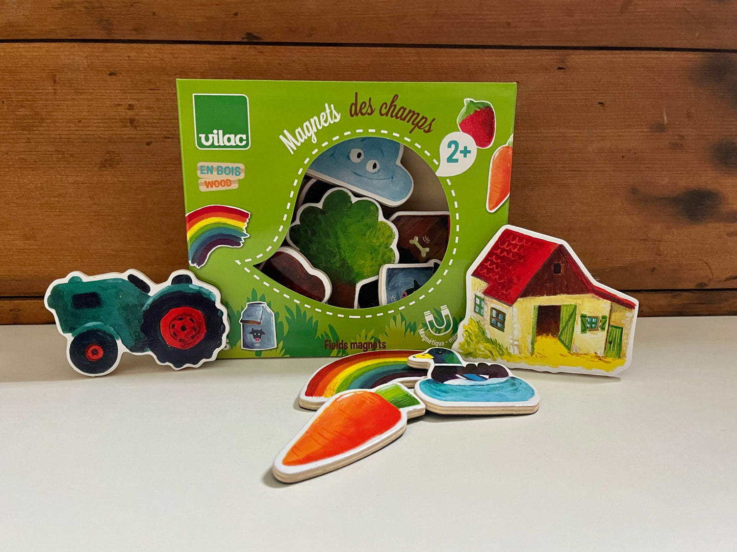 Acivity Set - Wooden MAGNETS, "On the Farm", 20 magnets!