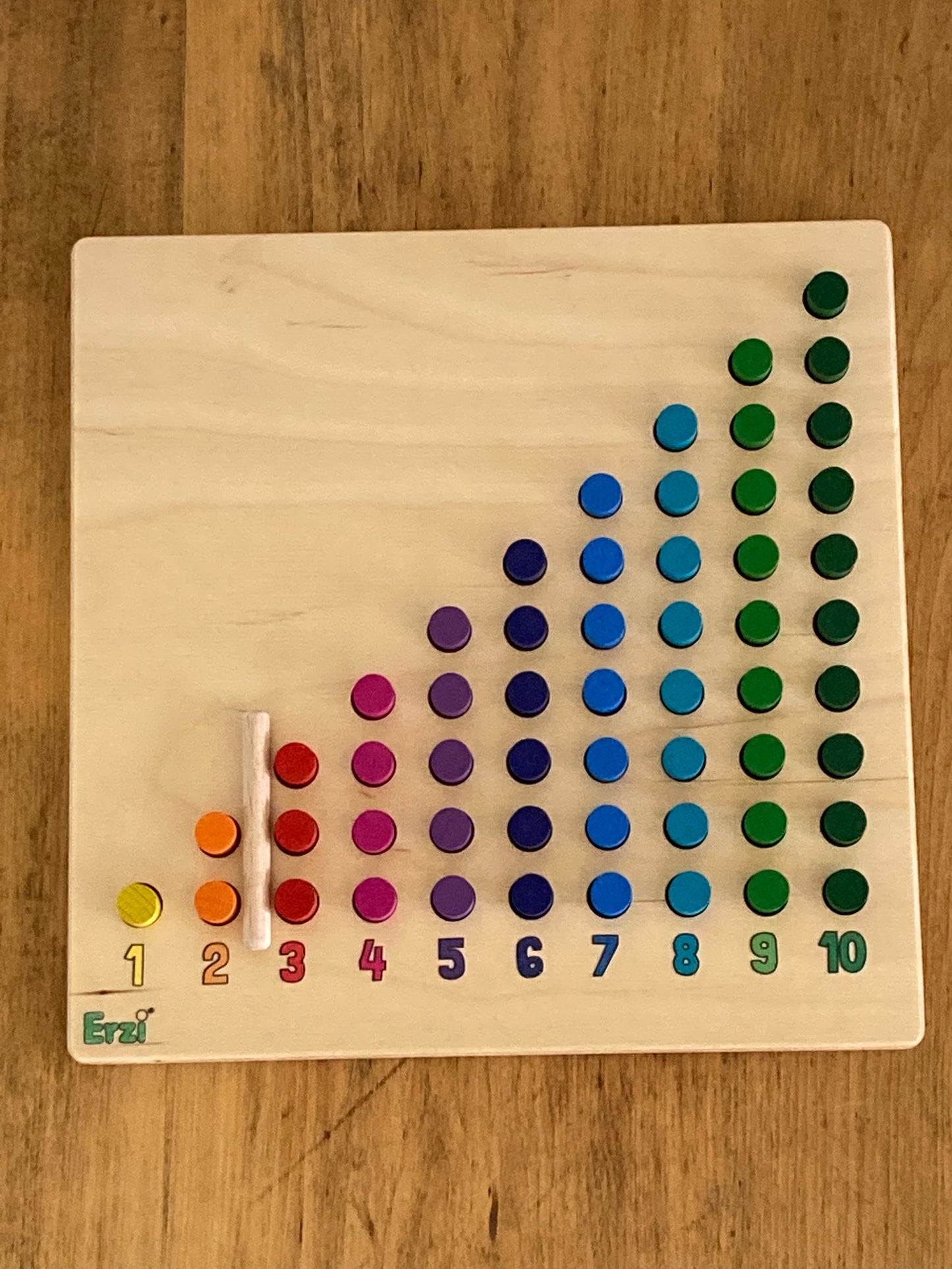 Educational Wooden Set - COUNTING BOARD with 55 Counters!