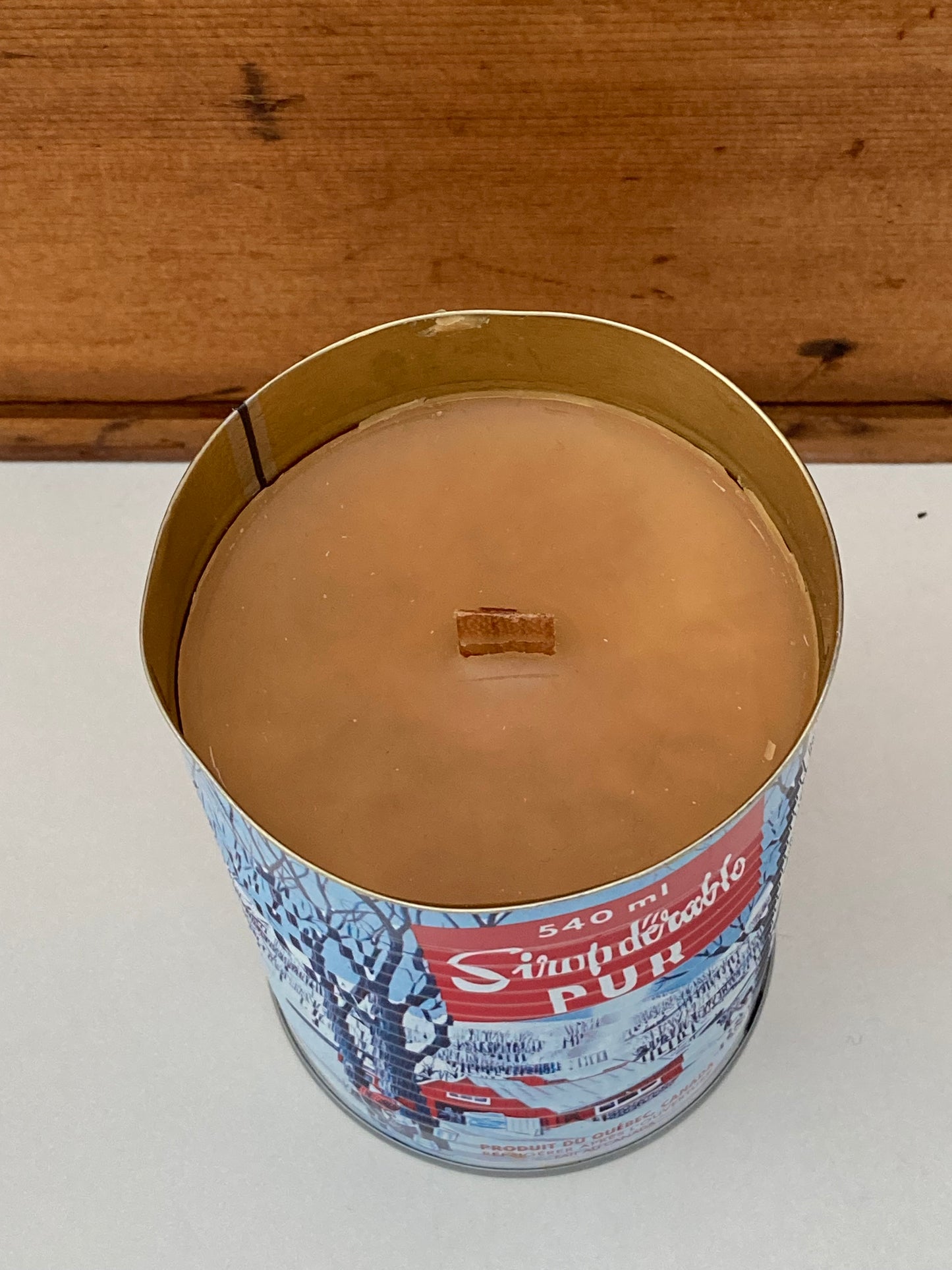 MAPLE SYRUP CANDLE, with Wood Wick!