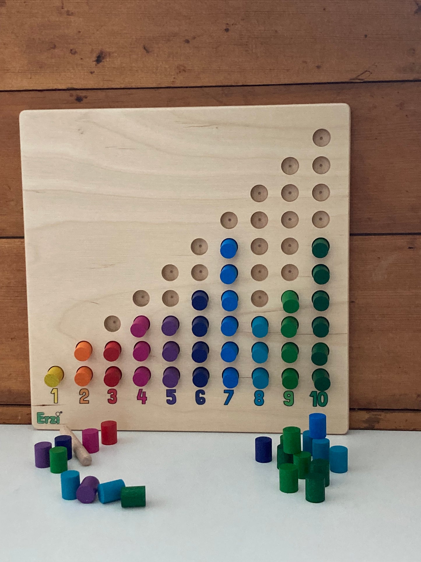Educational Wooden Set - COUNTING BOARD with 55 Counters!