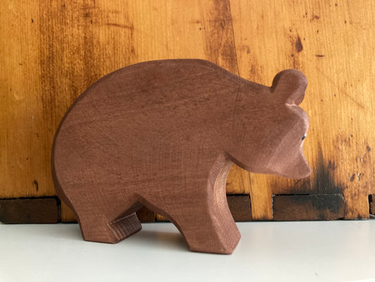 Wooden Dollhouse Play - BROWN BIG BEAR
