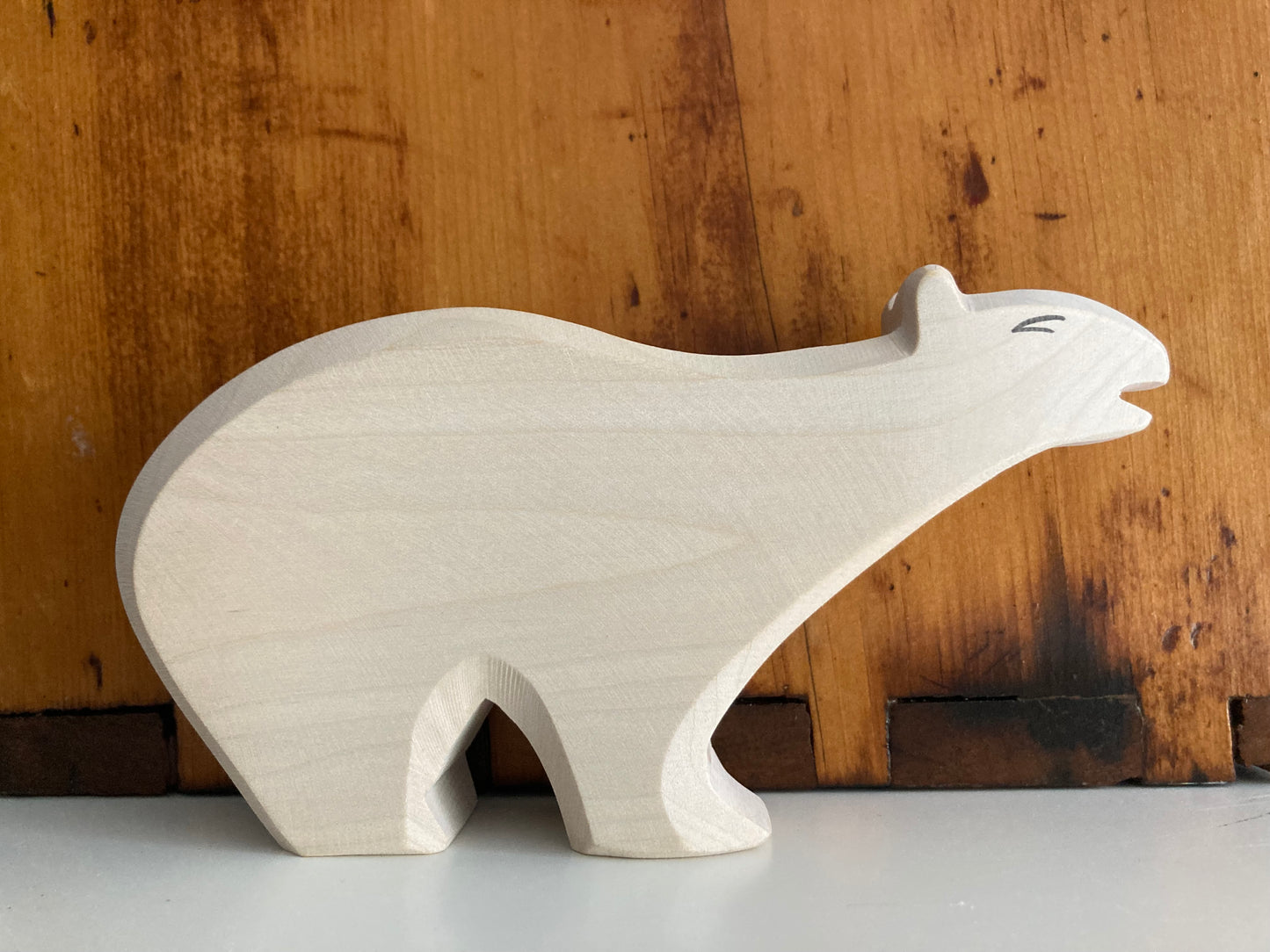 Wooden Dollhouse Play - POLAR BEAR, Large