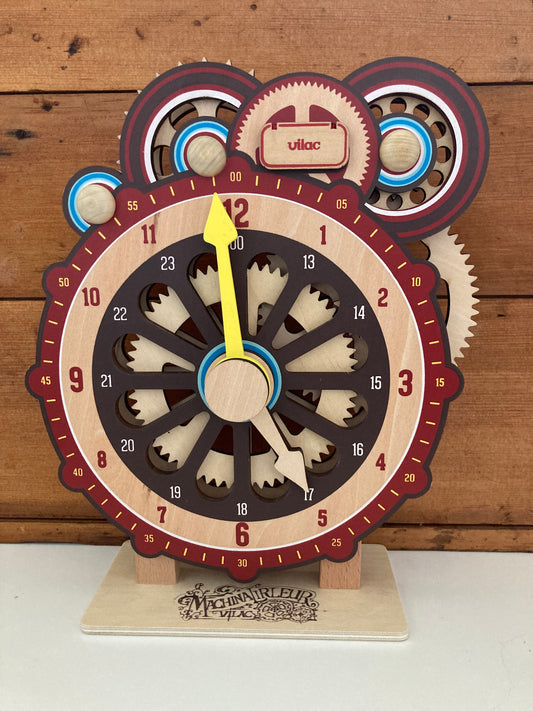 Educational Wooden Toy -  CLOCK FOR LEARNING