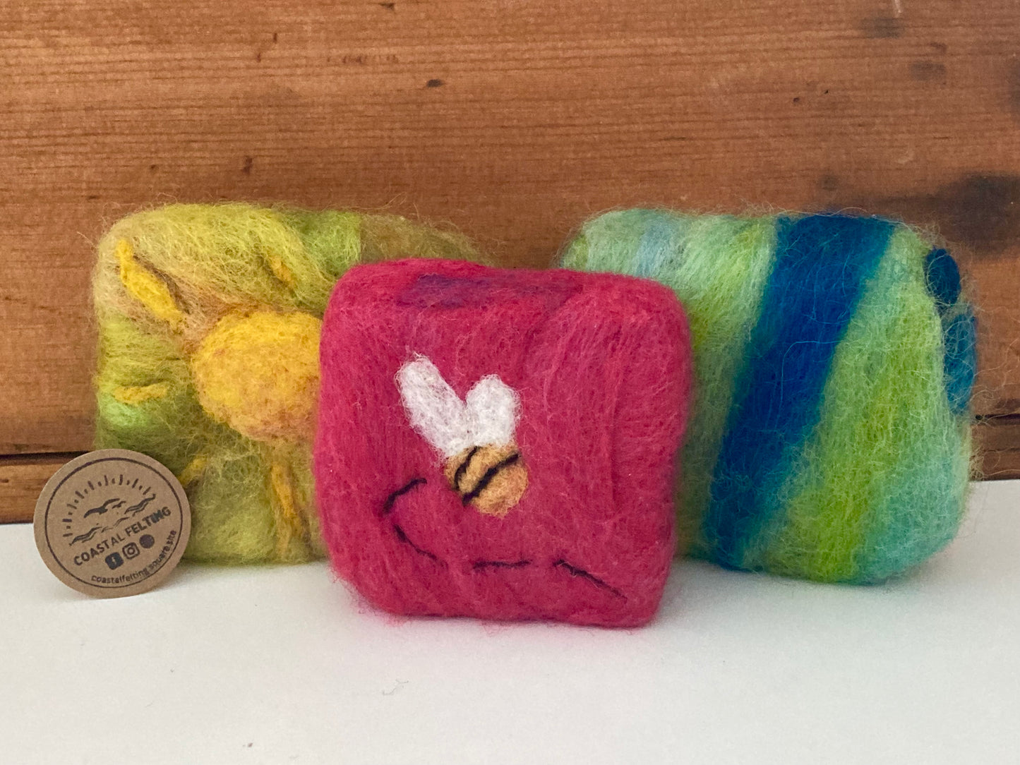 Coastal Felting WOOL SOAP BARS, EcoHome - 4 scents