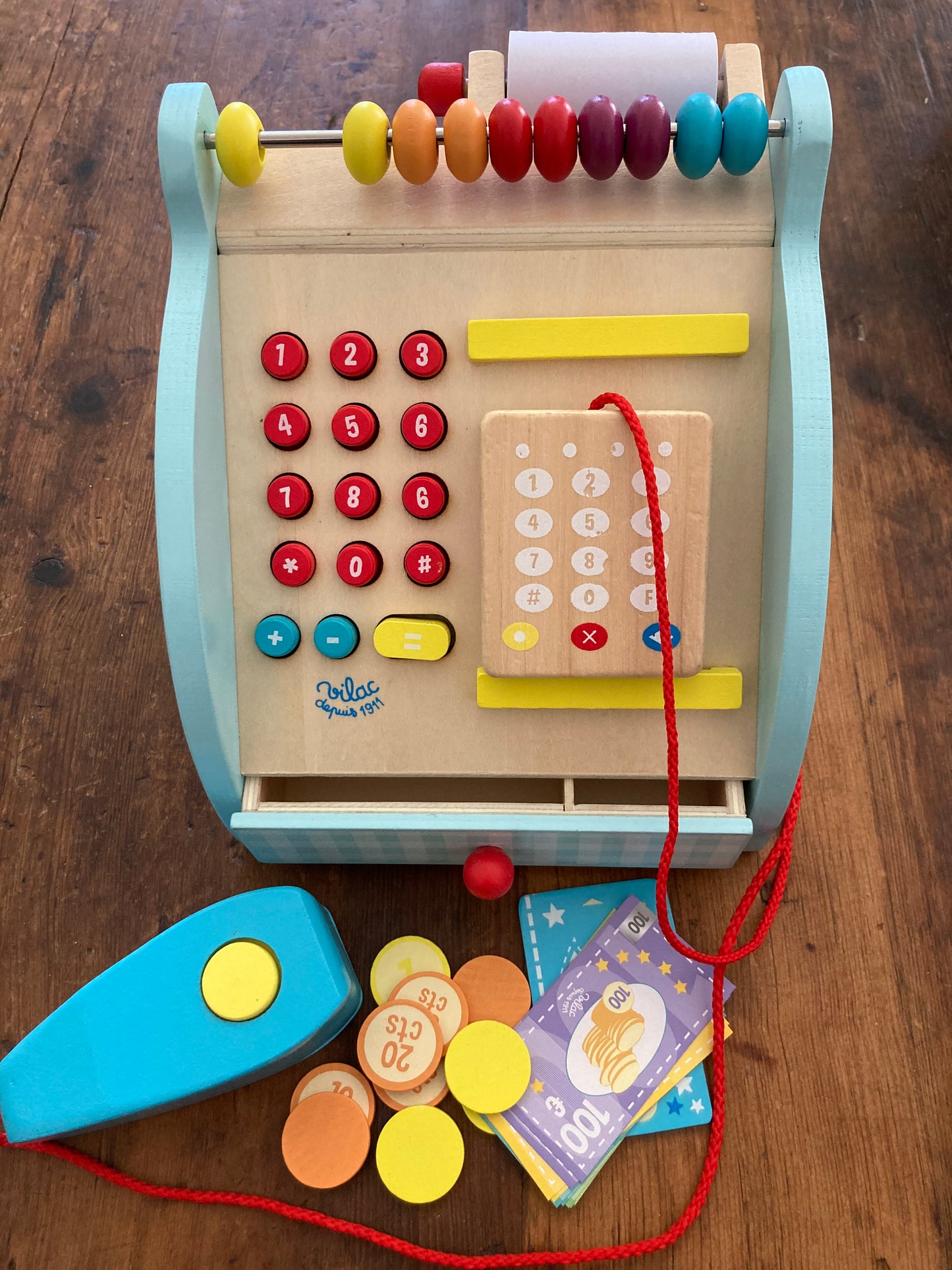 Keeping House Play - Wooden Toy CASH REGISTER