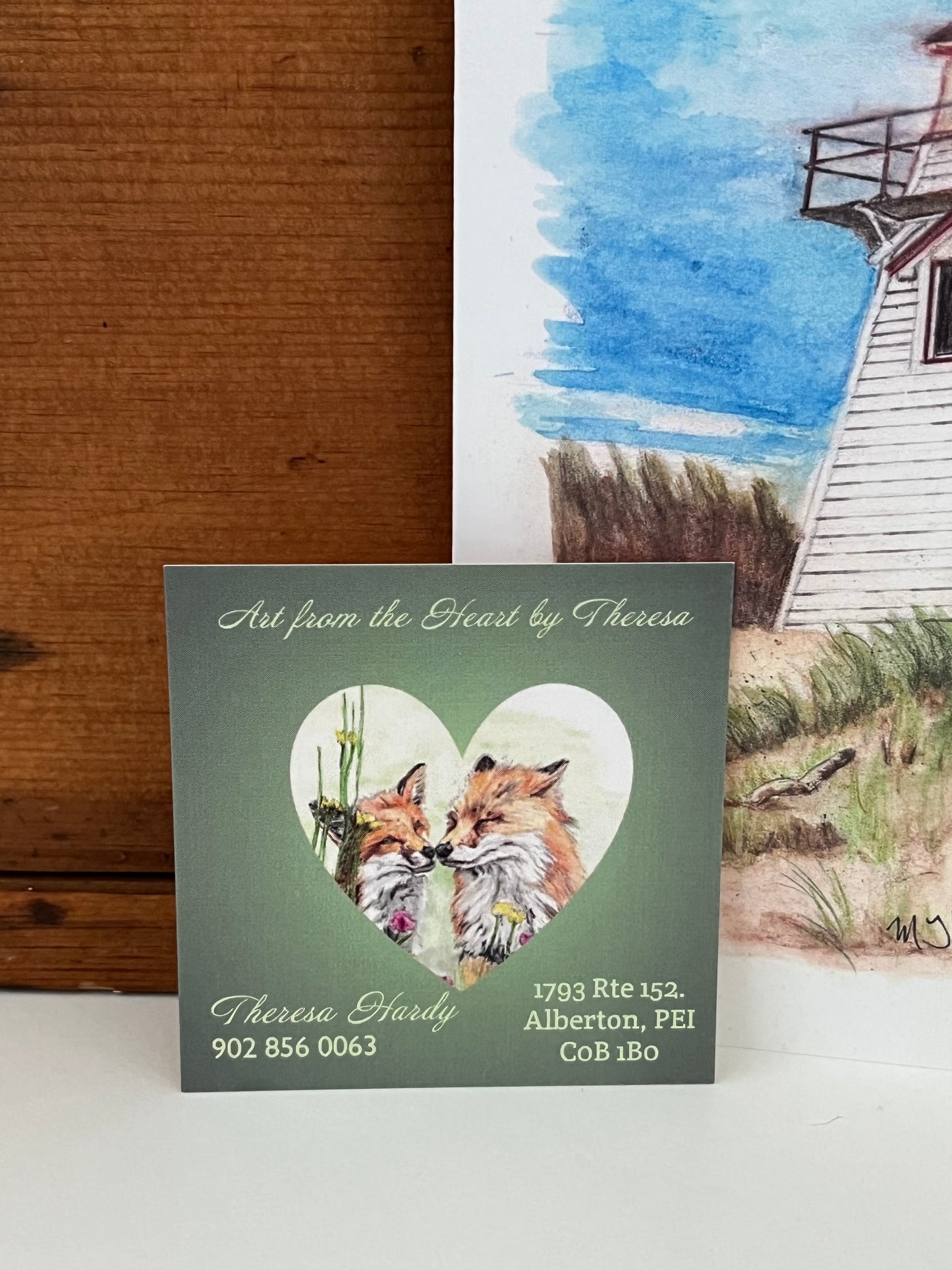 Greeting Card - Art from the Heart PEI COVEHEAD LIGHTHOUSE