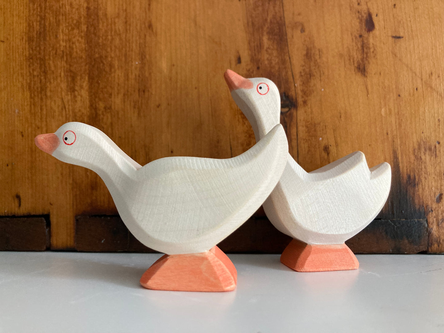 Wooden Dollhouse Play - GOOSE HEAD HIGH or GOOSE STANDING