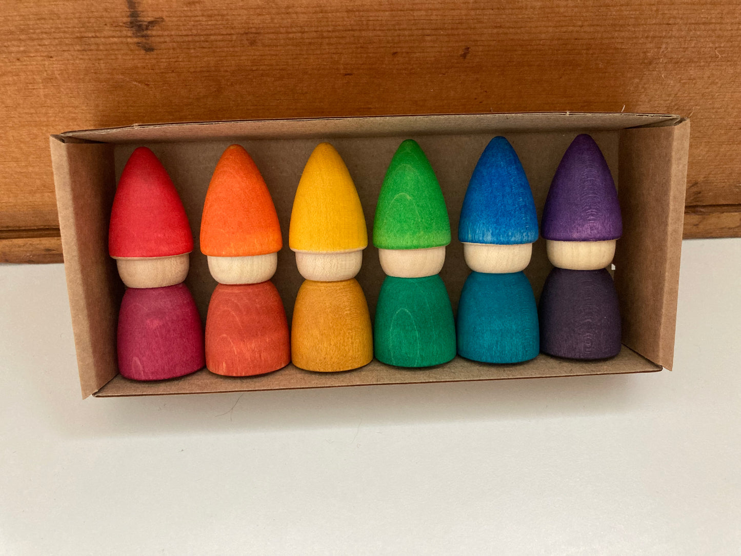 Wooden Toy - RAINBOW TOMTENS by Grapat