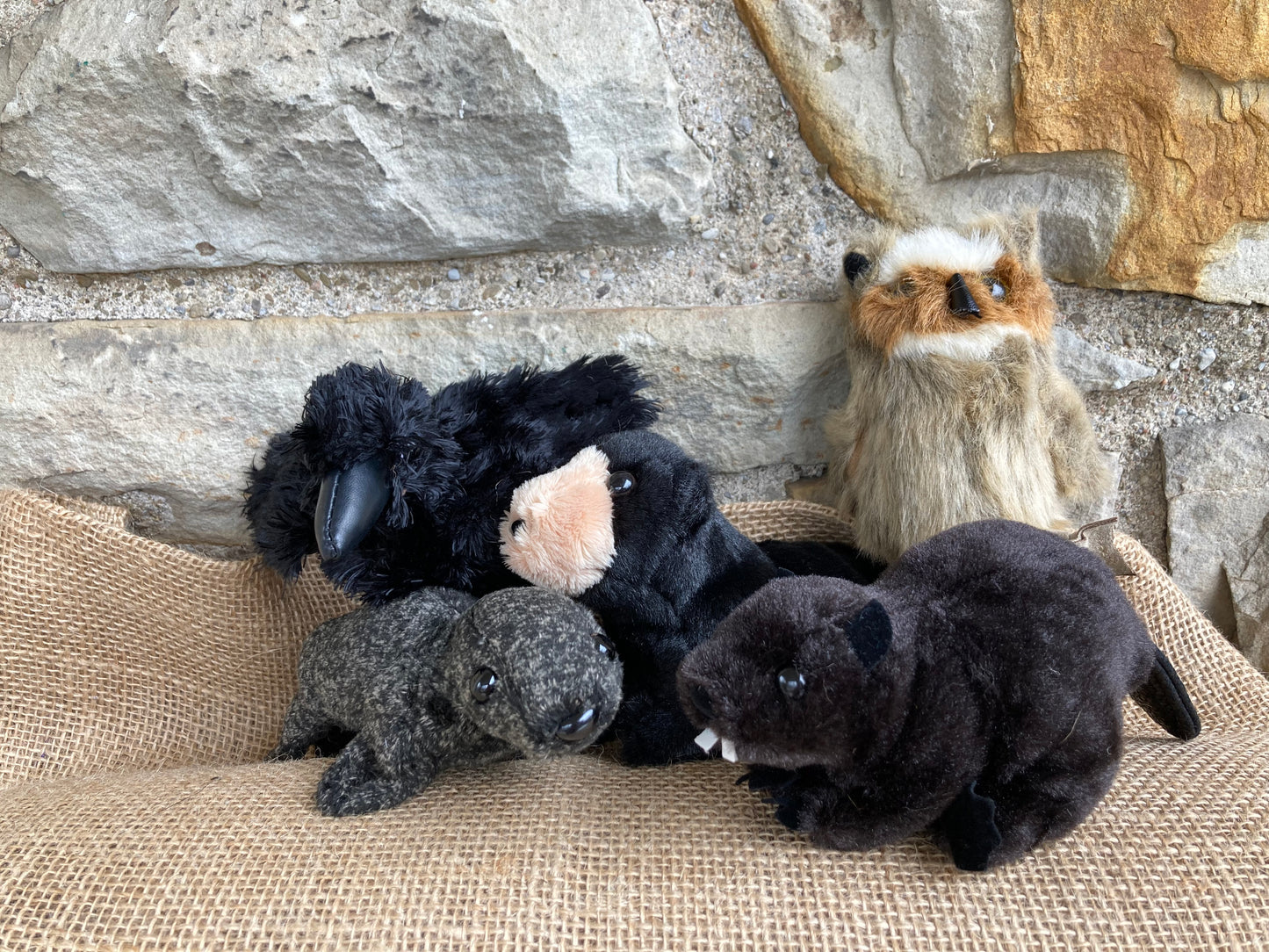 Soft Mini Puppet Set - WILD ANIMALS of HUDSON BAY