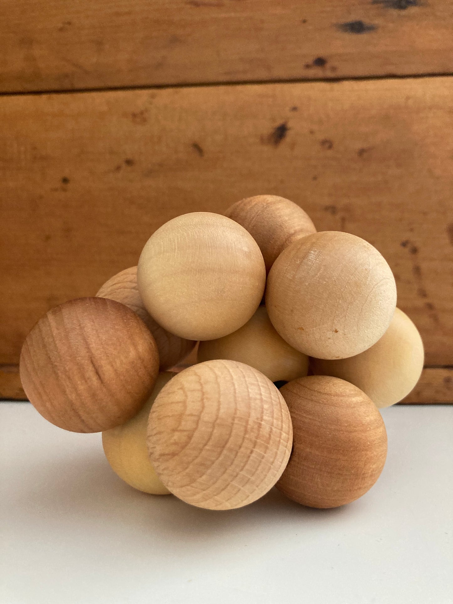 Wooden Toy, Baby - GRASPING NATURAL WOOD CLUSTER