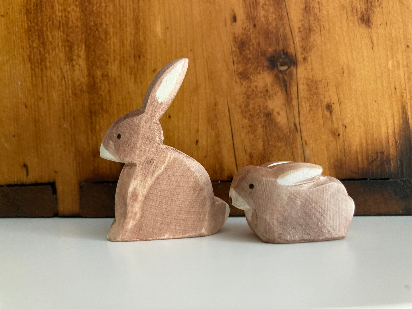 Wooden Dollhouse Play - RABBIT, sitting