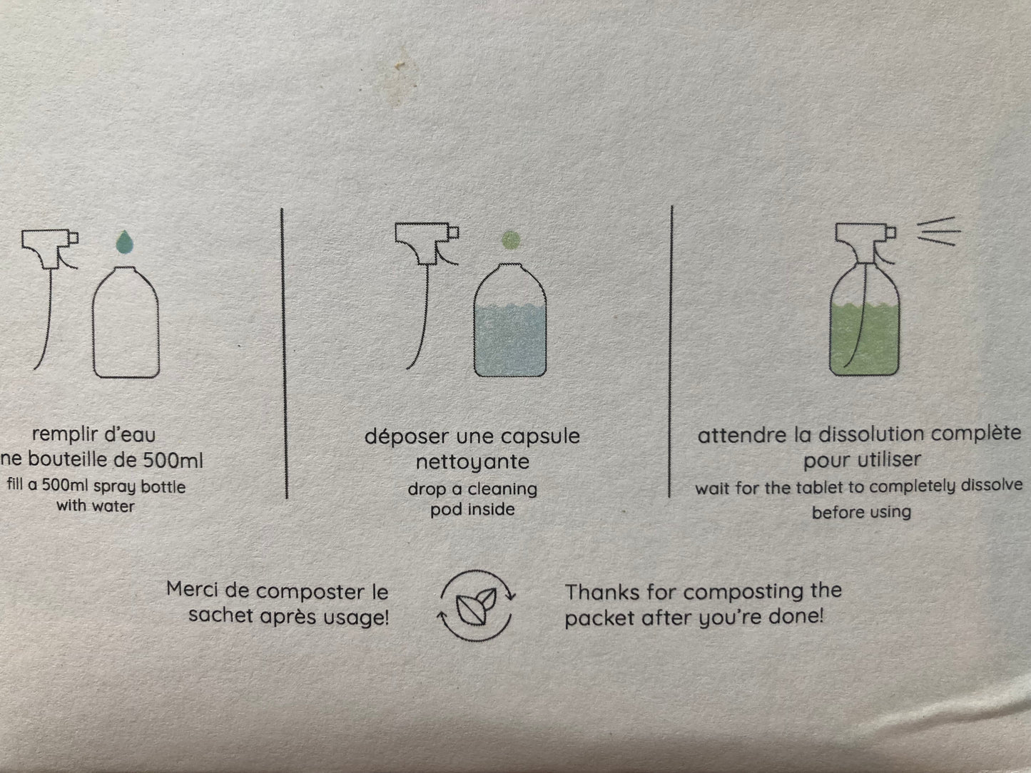 EcoHome - Filo ALL PURPOSE CLEANER, "in a CAPSULE"