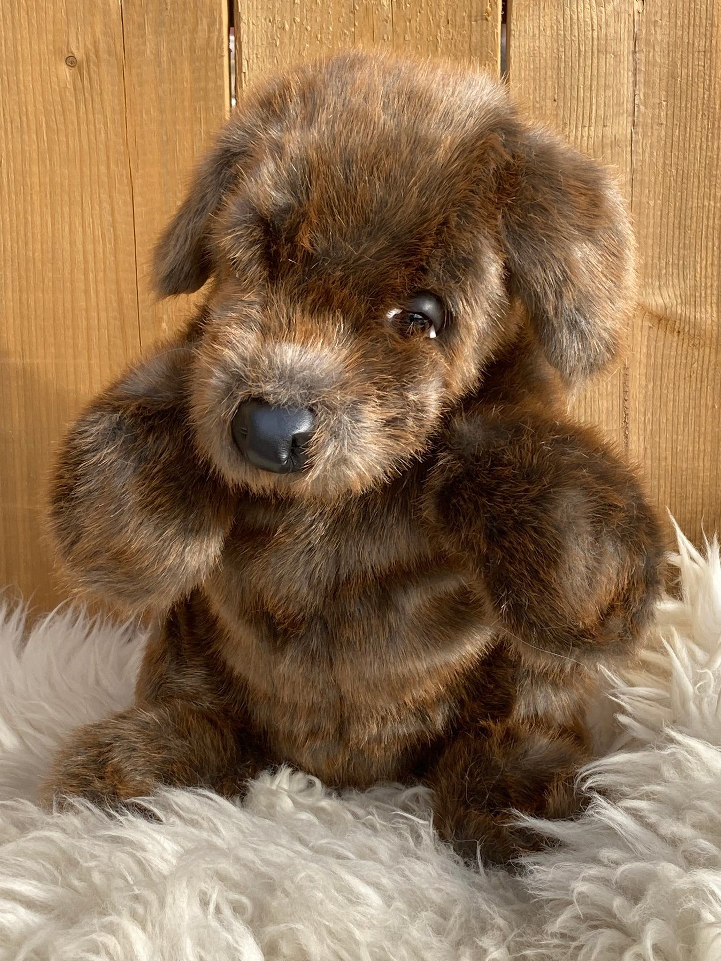 Soft Puppet Pet - SITTING DOG Hand Puppet