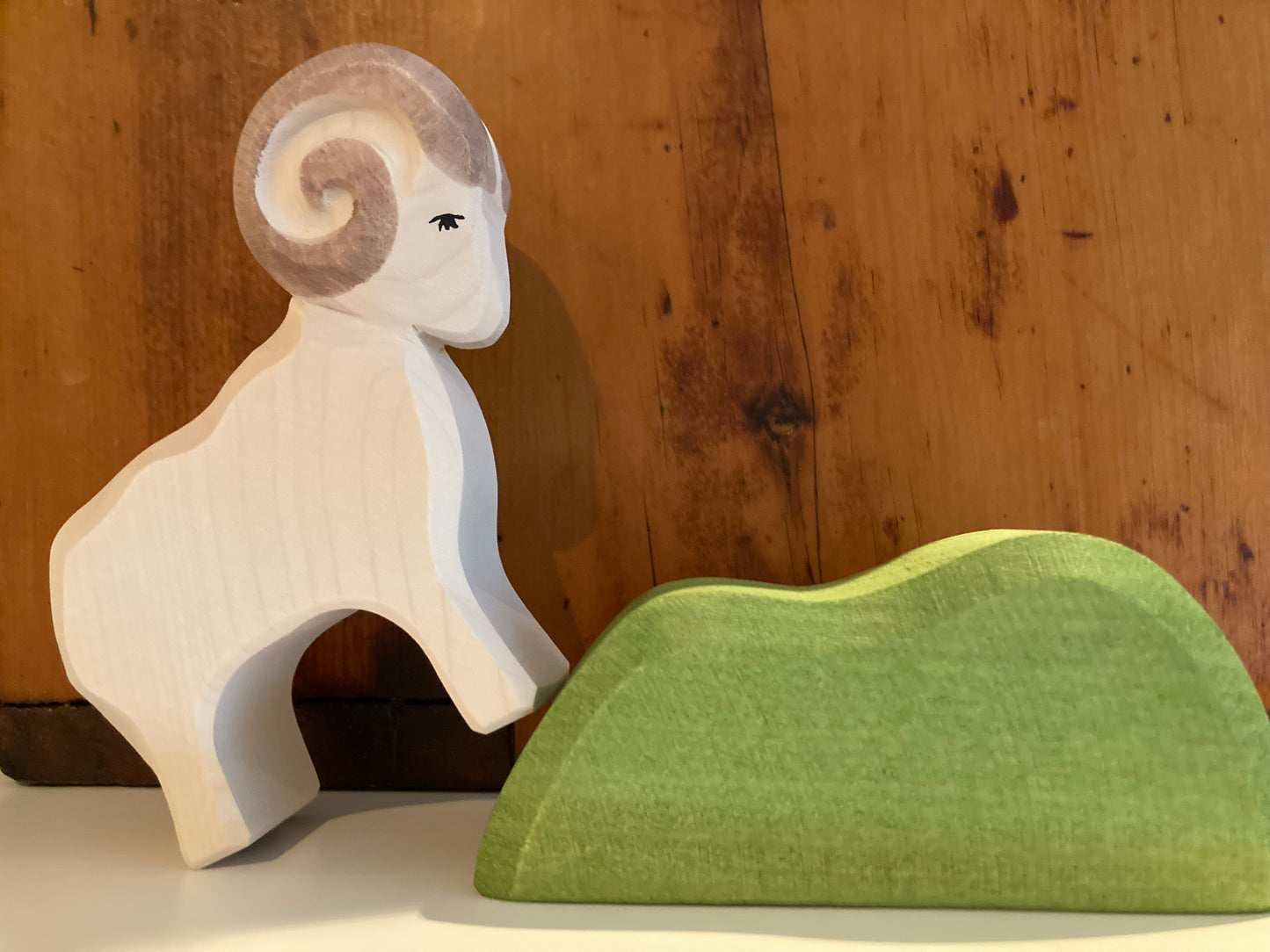 Wooden Dollhouse Play - SHEEP, WHITE RAM