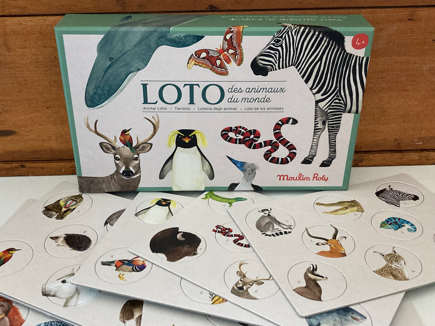 Educational Family Game - ANIMAL WORLD BINGO Set