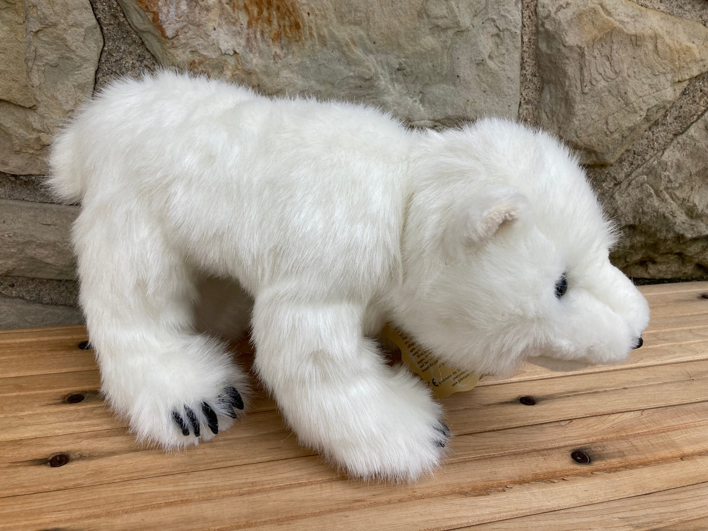Marionnette douce - Marionnette à main ours polaire (grande)