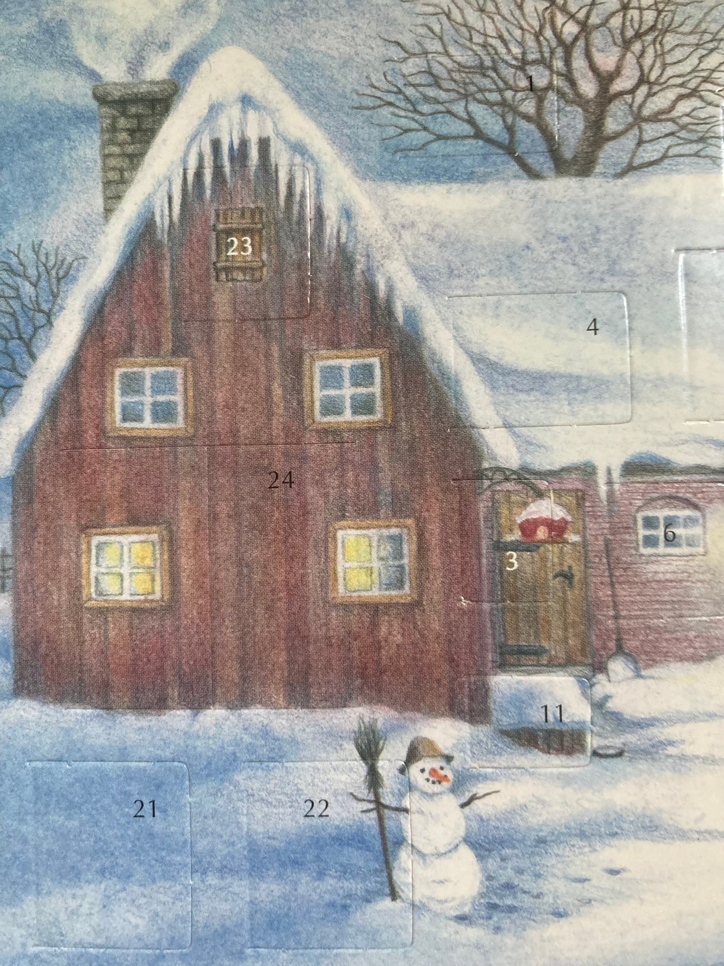 Advent Calendar Greeting Card - CHRISTMAS ON THE FARM
