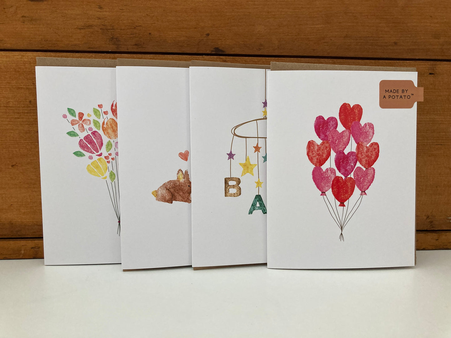 Greeting Cards - By a Potato SAY IT WITH FLOWERS